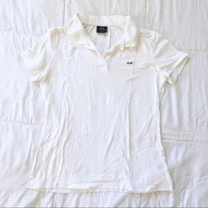 90s Vintage Le Tigre White Cotton Polo